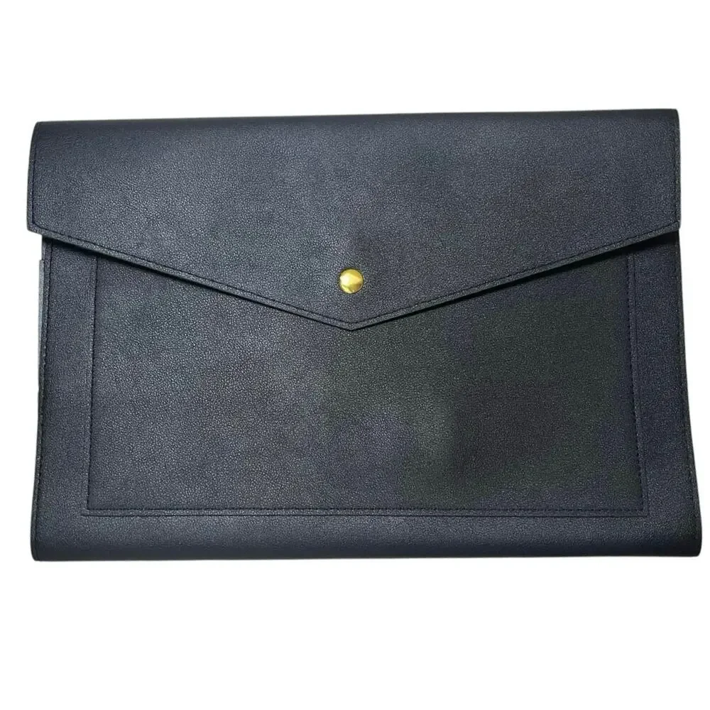 Glass Ladder & Co The Megan Clutch Black Organizer Career Travel